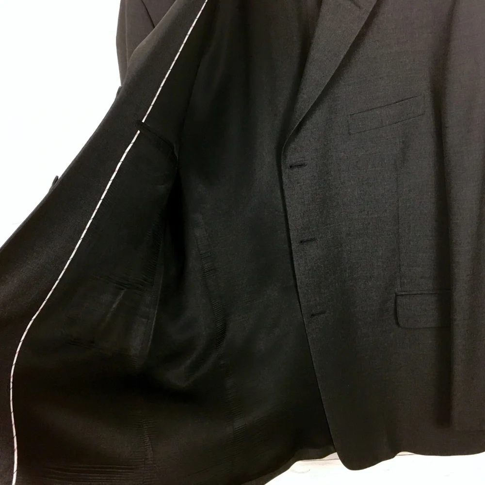 J. Crew Men's Dark Grey Suit Jacket Gray Blazer
